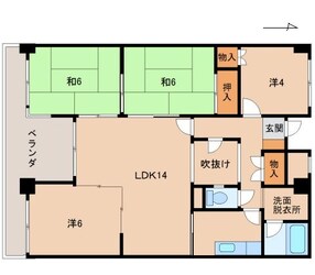 ヤマイチＰＬＡＺＡ　サンシティ広瀬の物件間取画像